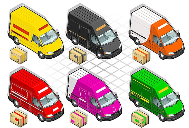 卡通货运车产品工业素材免费下载(图片编号:6020930)-六图网
